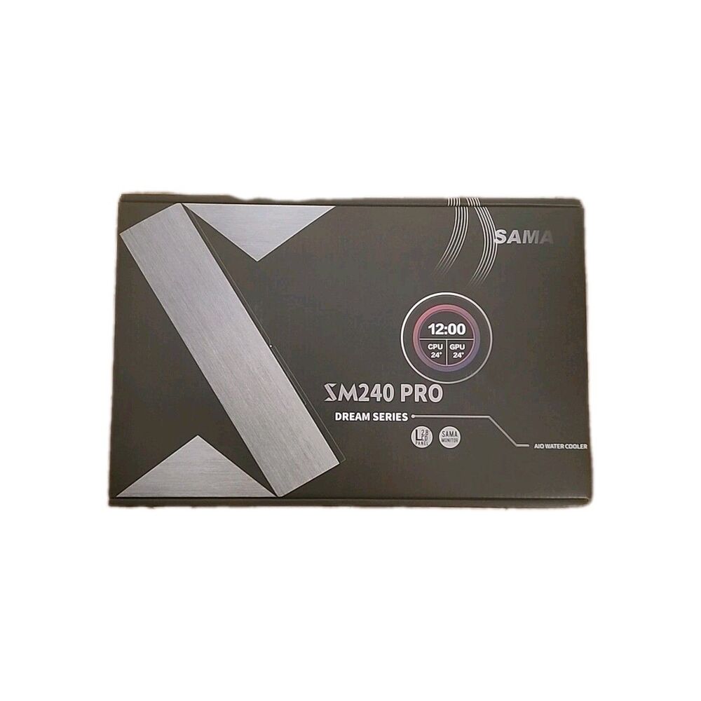 SAMA SM240 PRO AIO 240mm Liquid Cooler 2.8 inch Screen LCD Display CPU Cooler ,